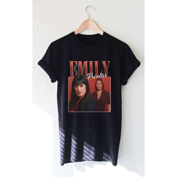 Tops - Emily Prentiss Actor Black Unisex T-shirt